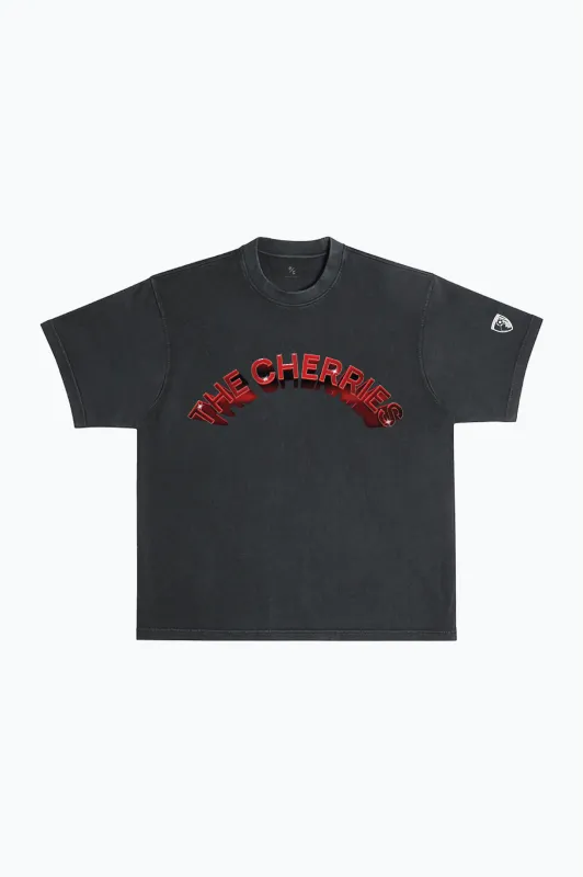 AFC Bournemouth Graffiti Heavyweight Garment Dyed T-Shirt - Black sold by Peace-Collective