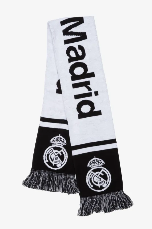 Real Madrid Scarf - Black / White sold by Peace-Collective