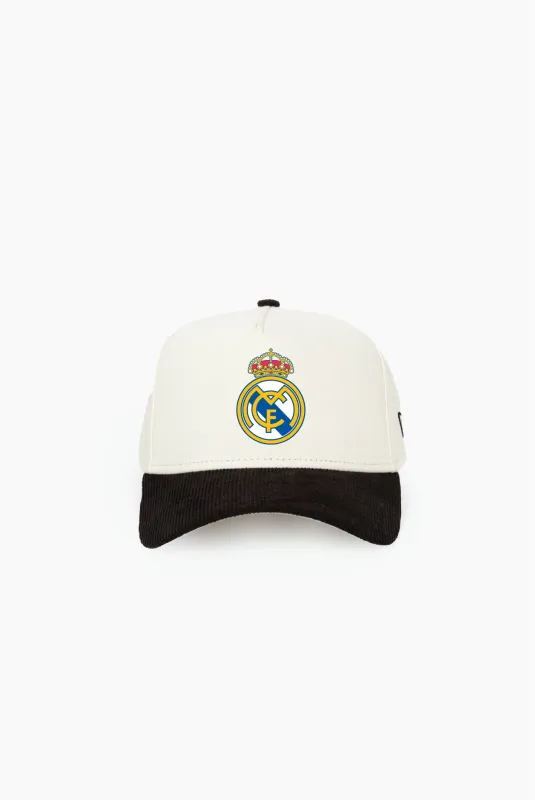 Real Madrid A-Frame Cap - Ivory / Black sold by Peace-Collective