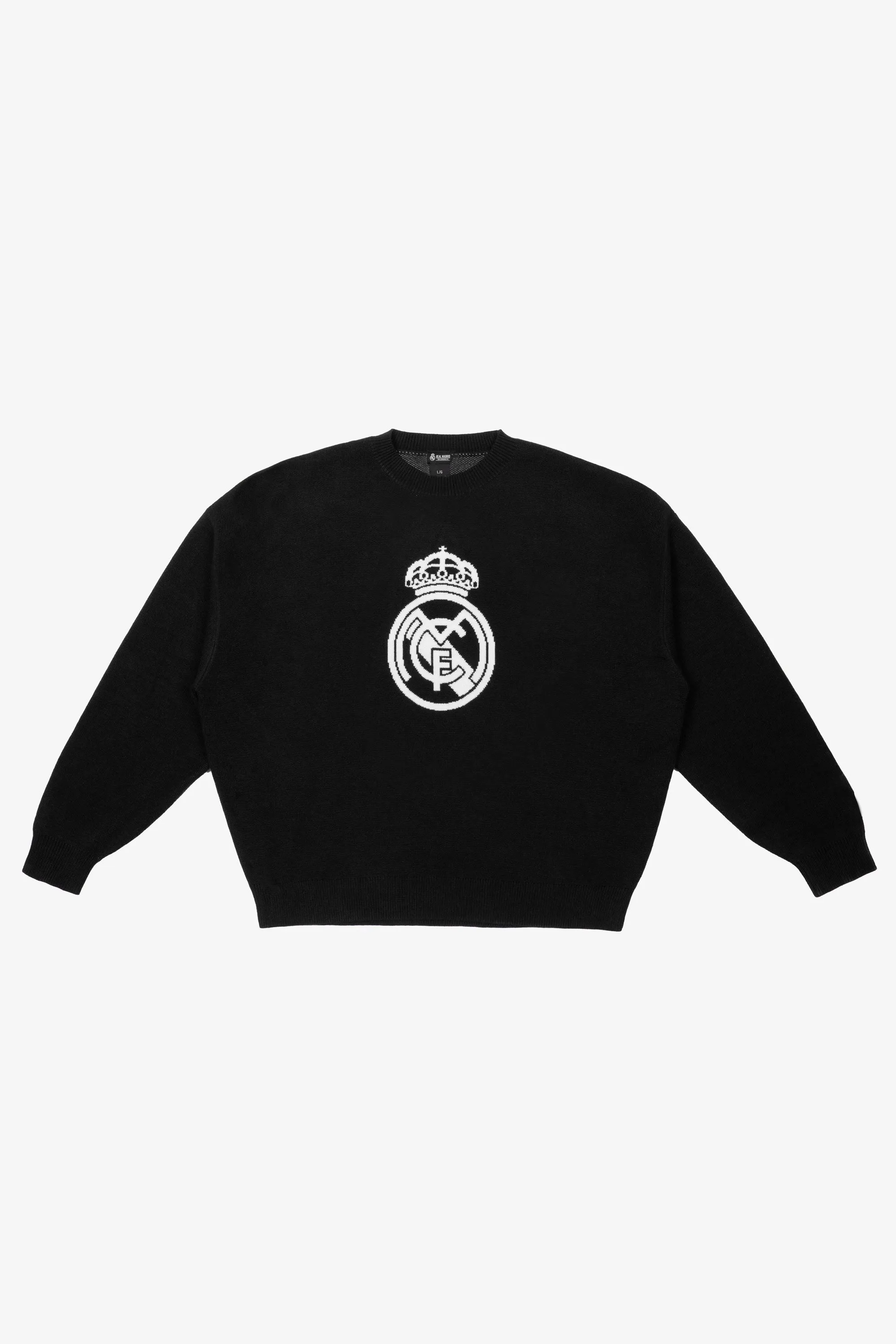 Real Madrid Knit Sweater - Black sold by Peace-Collective