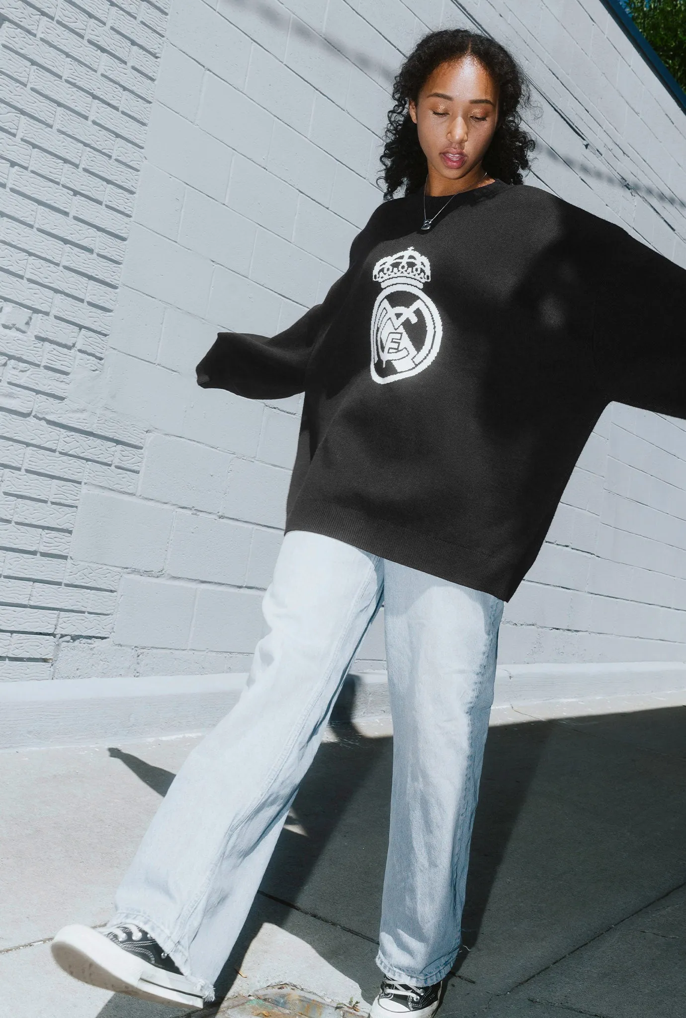 Real Madrid Knit Sweater - Black sold by Peace-Collective product image thumbnail 3