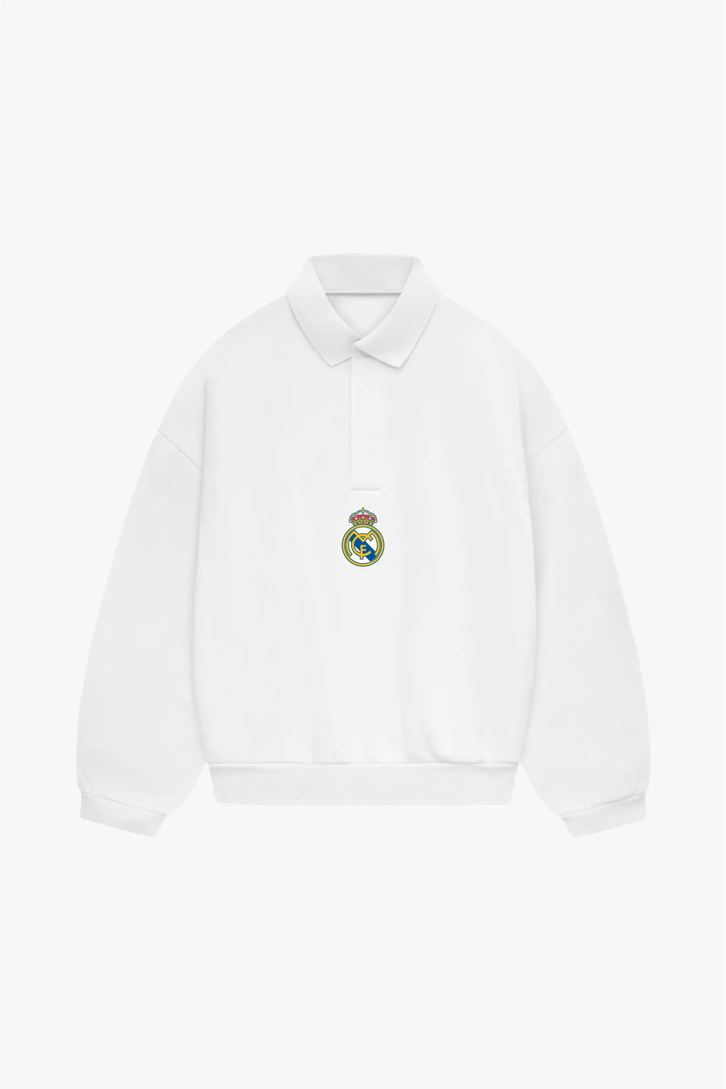 Real Madrid Oversized Rugby - White sold by Peace-Collective
