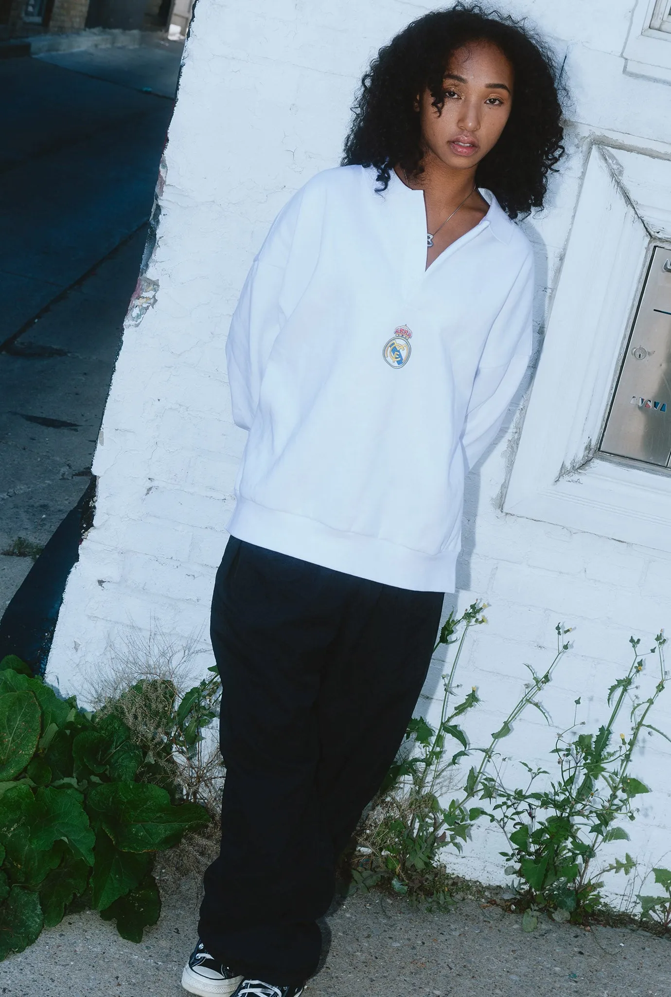 Real Madrid Oversized Rugby - White sold by Peace-Collective product image thumbnail 3