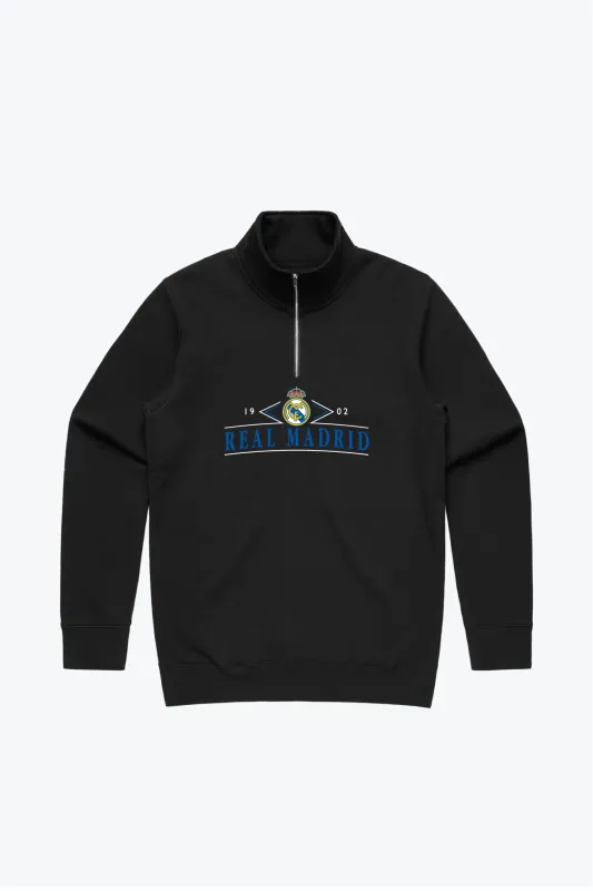 Real Madrid Quarter Zip - Black sold by Peace-Collective