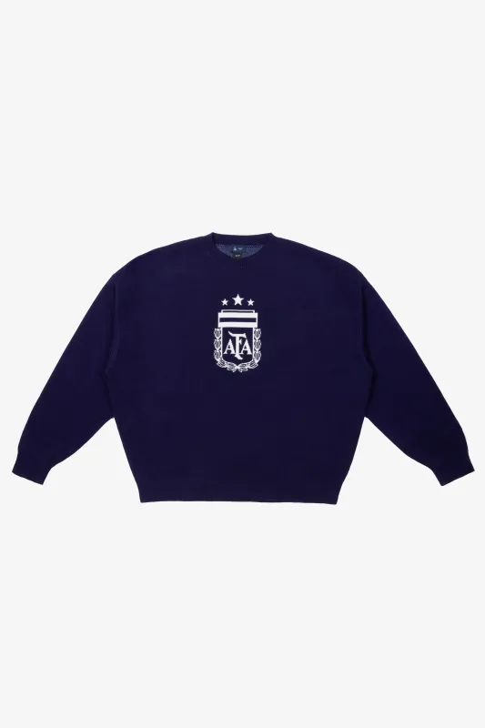 AFA Knit Sweater - Navy sold by Peace-Collective