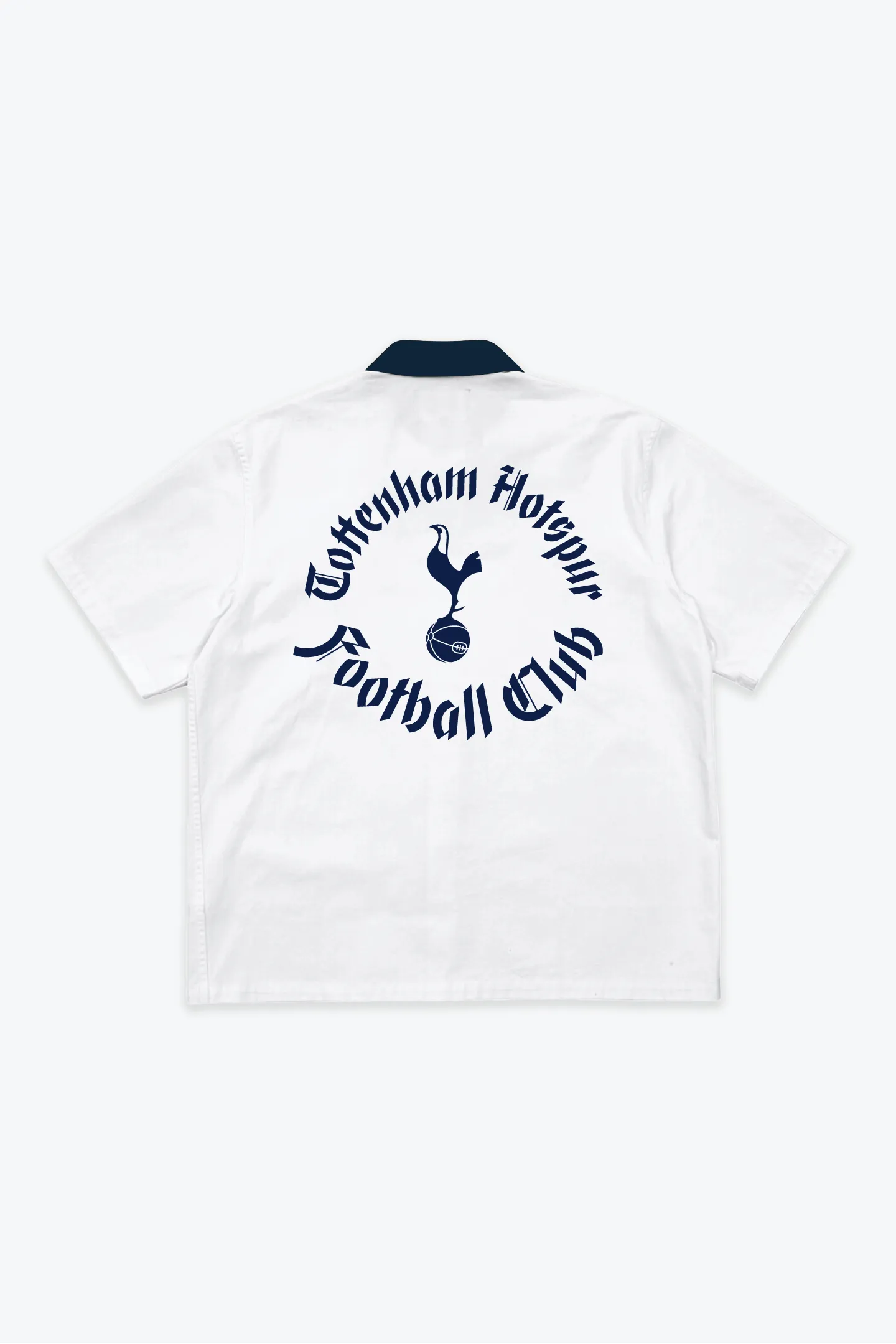 Tottenham Hotspur F.C Short Sleeve Button-Up - White sold by Peace-Collective