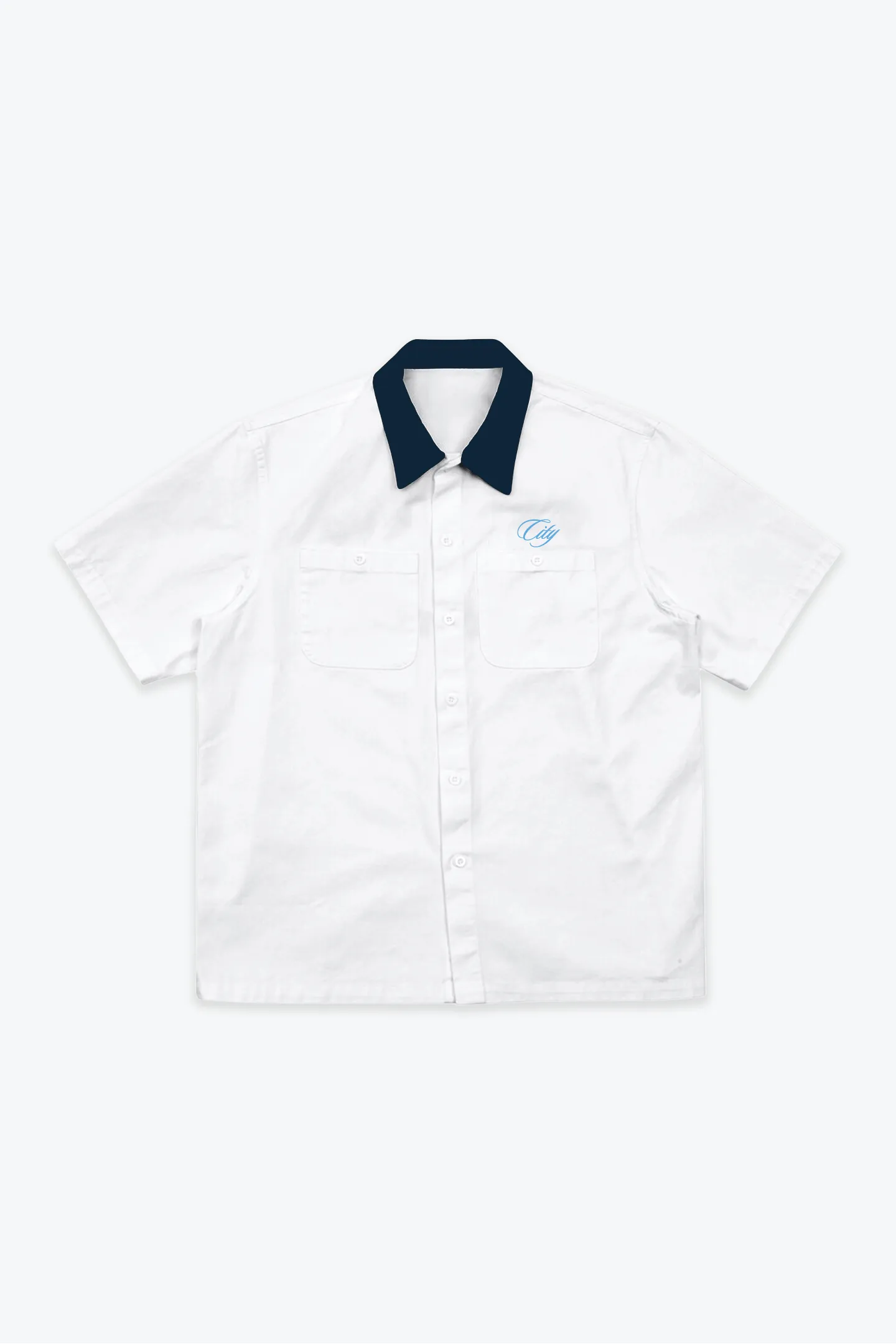Manchester City Short Sleeve Button-Up - White sold by Peace-Collective product image thumbnail 2