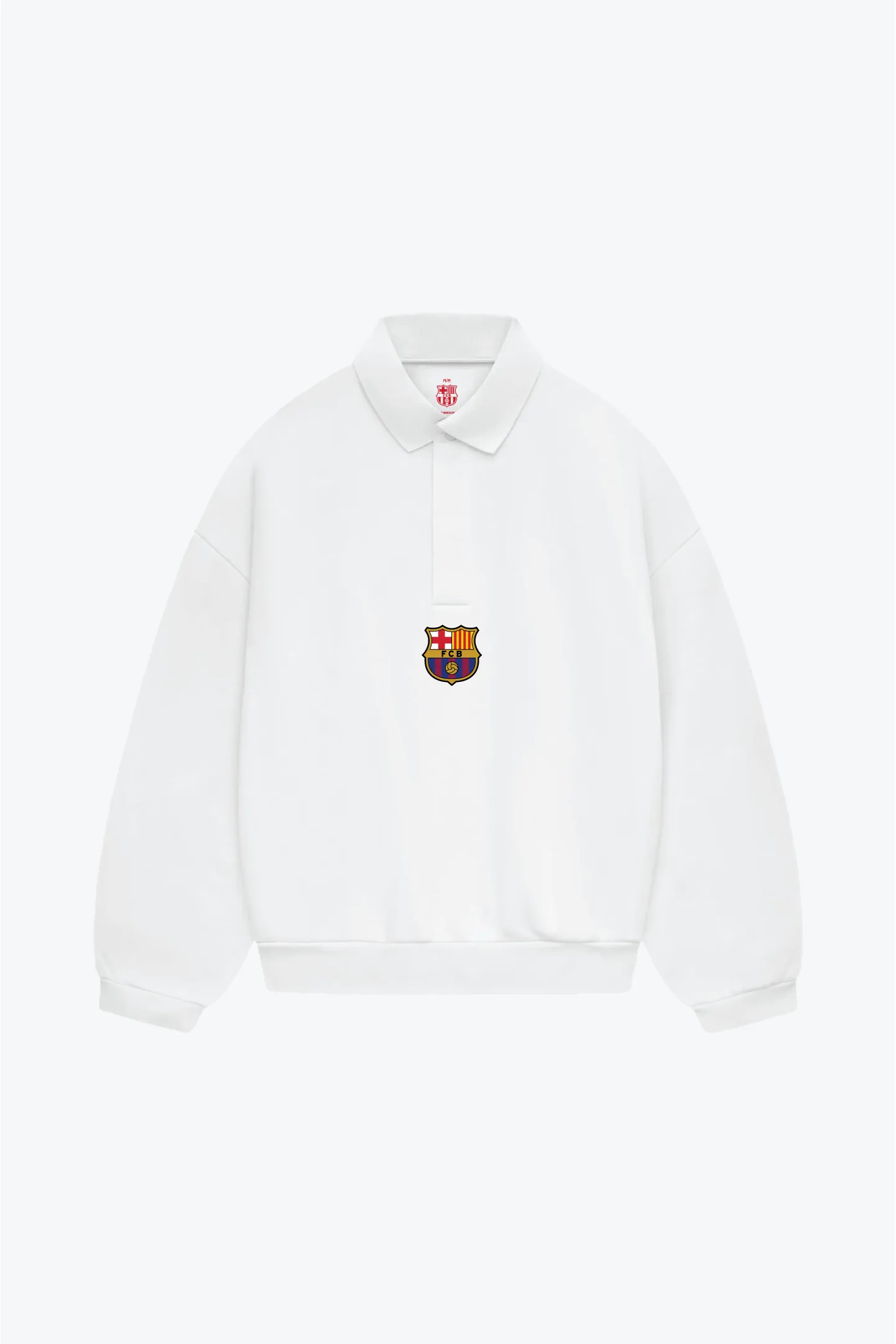 FC Barcelona Oversized Rugby - White sold by Peace-Collective