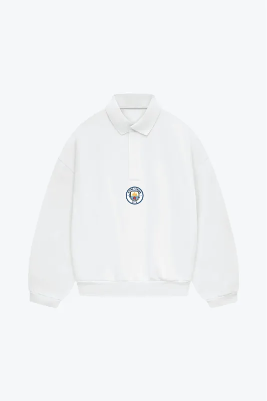 Manchester City Oversized Rugby - White sold by Peace-Collective