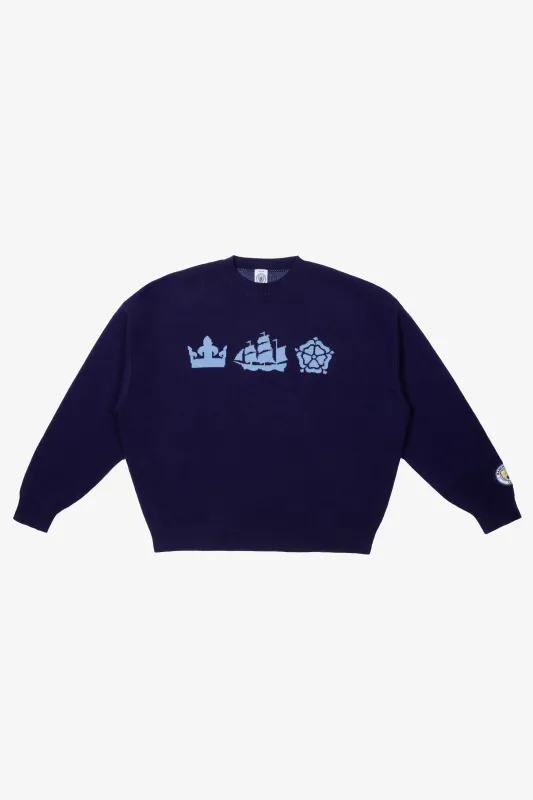 Manchester City Knit Sweater - Navy sold by Peace-Collective