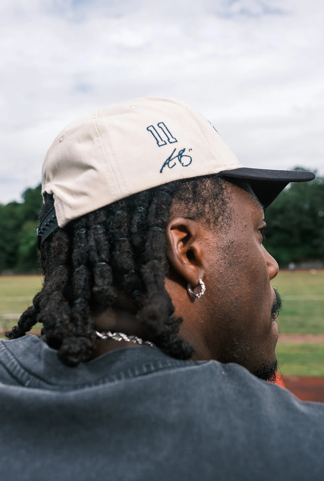 P/C x AJ Brown A-Frame Cap - Ivory / Black sold by Peace-Collective product image thumbnail 5