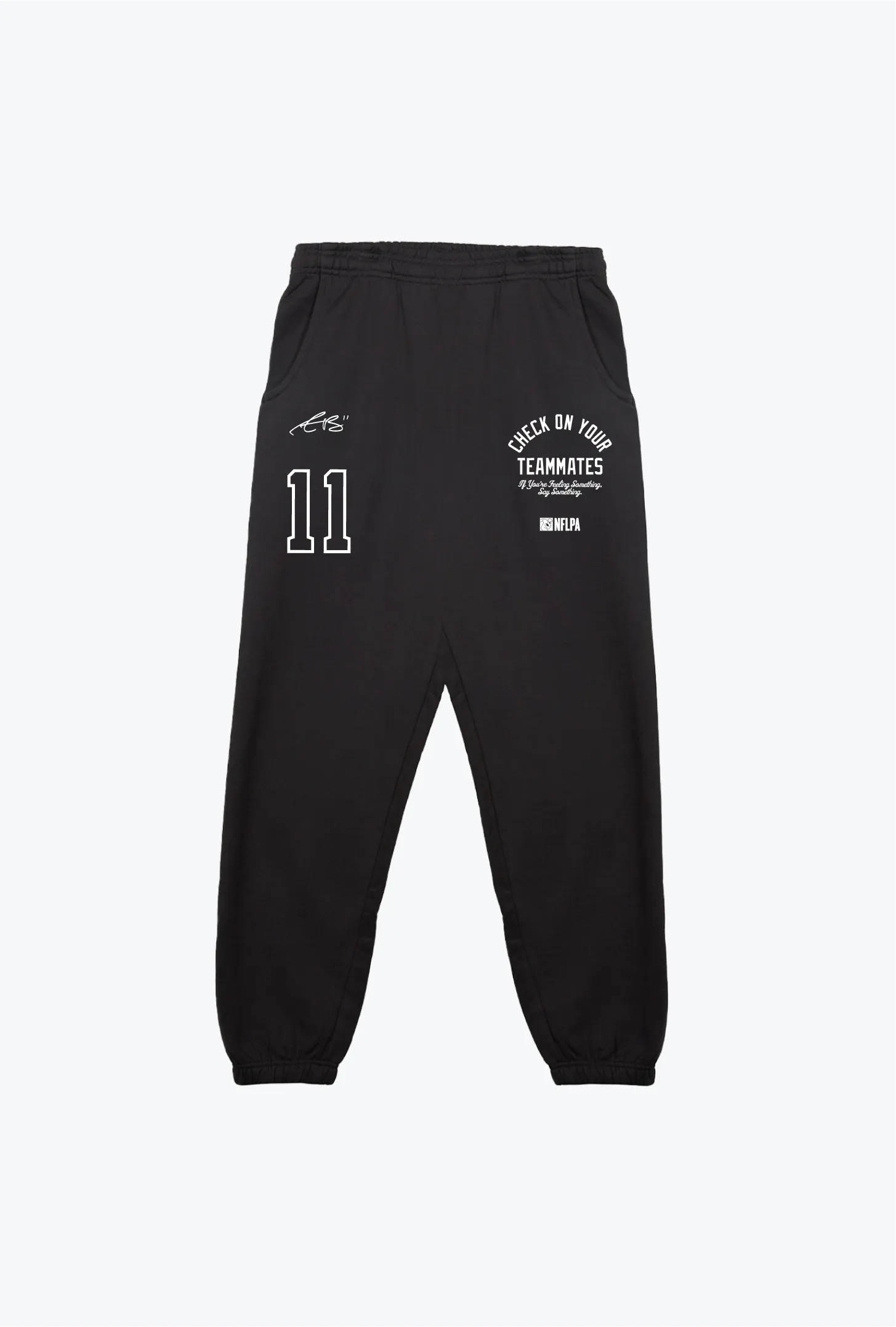 P/C x AJ Brown SuperHeavy™️ Jogger - Black sold by Peace-Collective