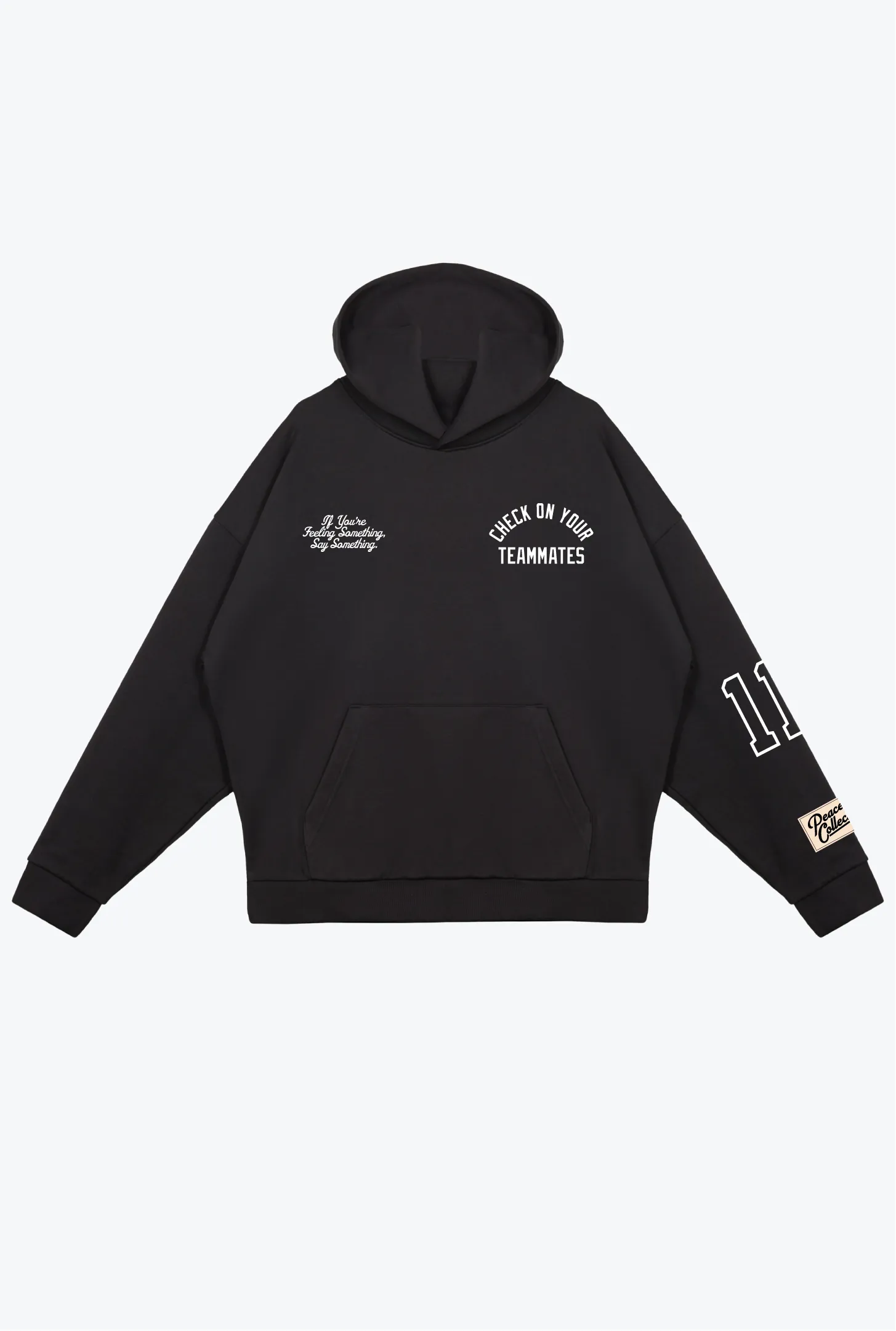 P/C x AJ Brown SuperHeavy™️ Hoodie - Black sold by Peace-Collective product image thumbnail 2