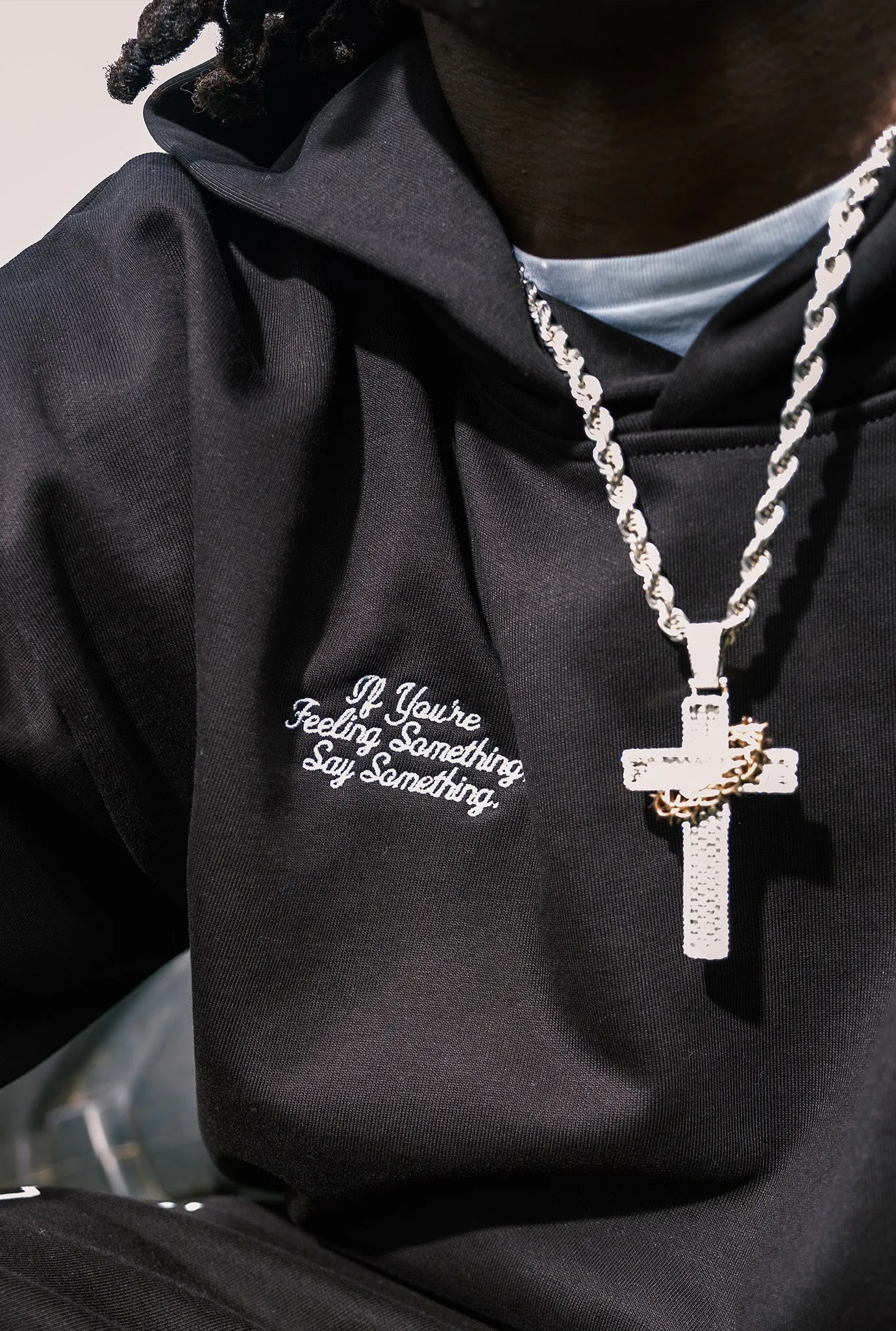 P/C x AJ Brown SuperHeavy™️ Hoodie - Black sold by Peace-Collective product image thumbnail 4