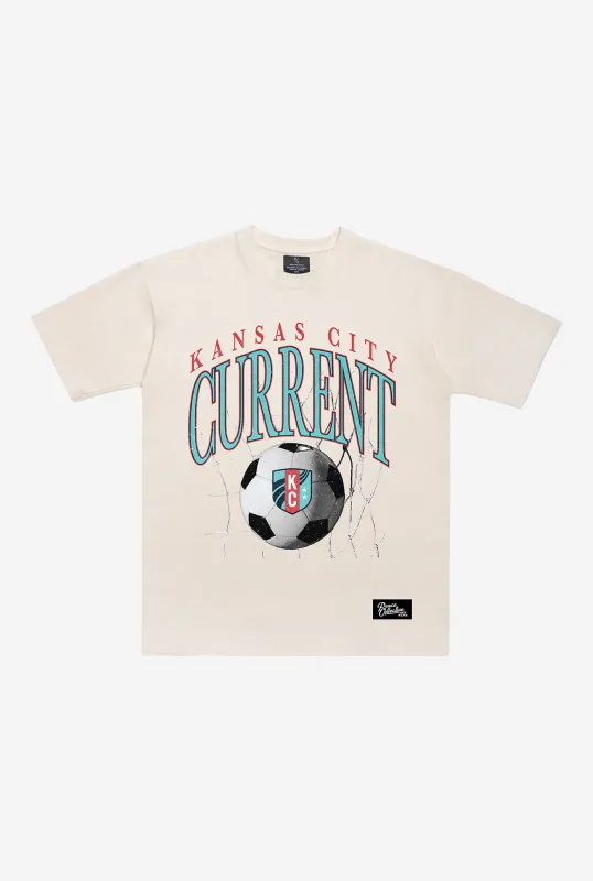 Kansas City Current Heavyweight T-Shirt - Ivory sold by Peace-Collective