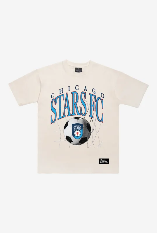 Chicago Stars FC Heavyweight T-Shirt - Ivory sold by Peace-Collective