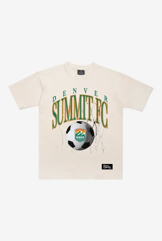Denver Summit FC Heavyweight T-Shirt - Ivory sold by Peace-Collective
