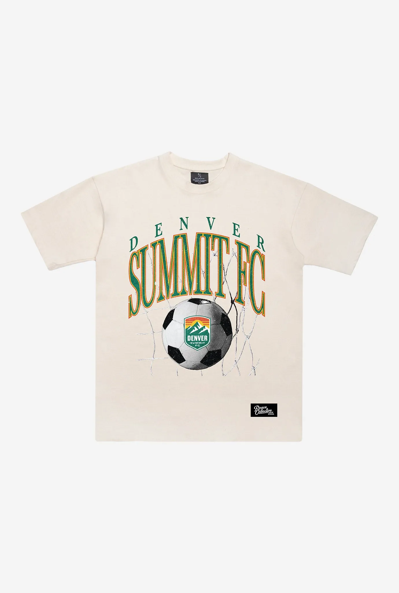 Denver Summit FC Heavyweight T-Shirt - Ivory sold by Peace-Collective
