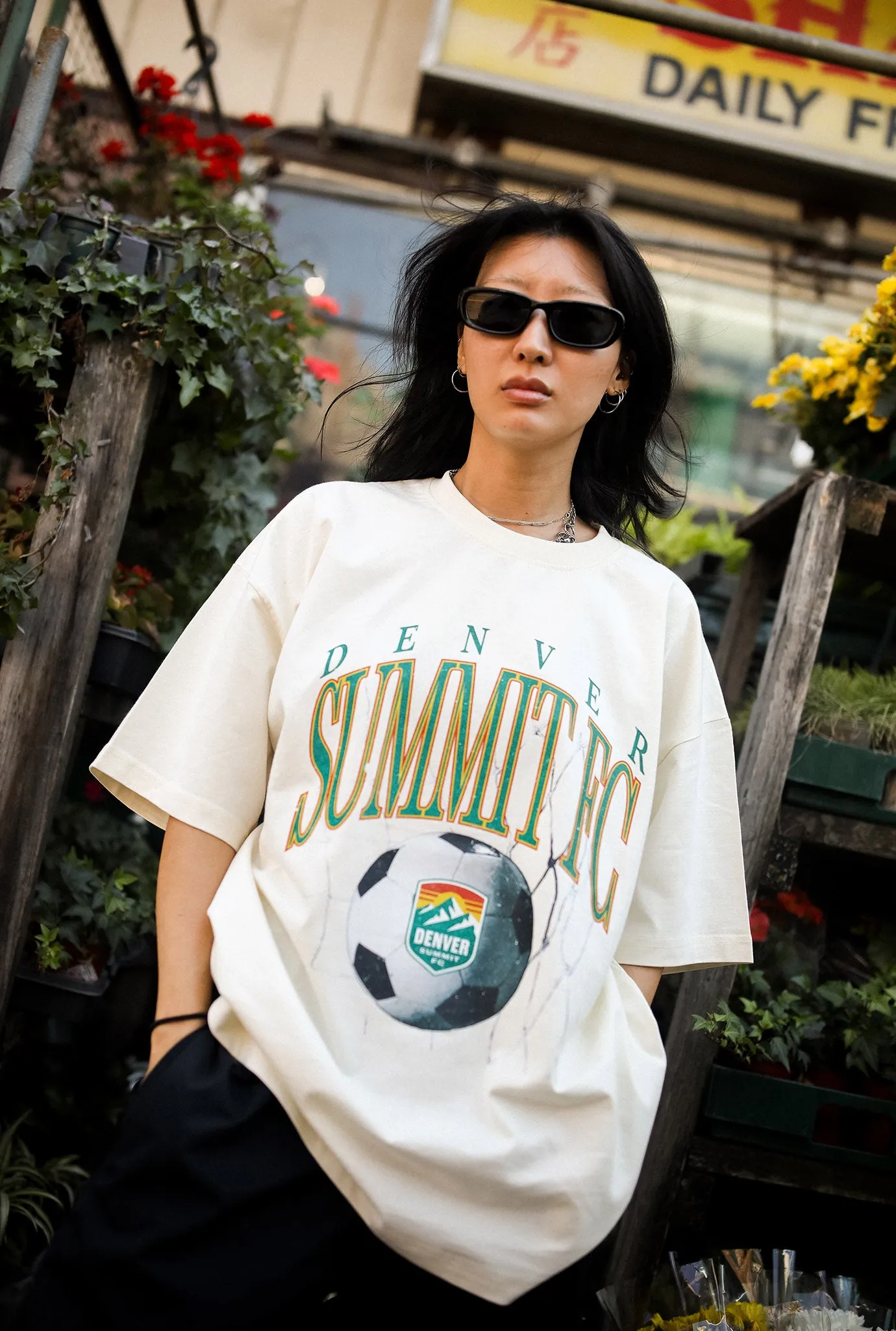Denver Summit FC Heavyweight T-Shirt - Ivory sold by Peace-Collective product image thumbnail 2