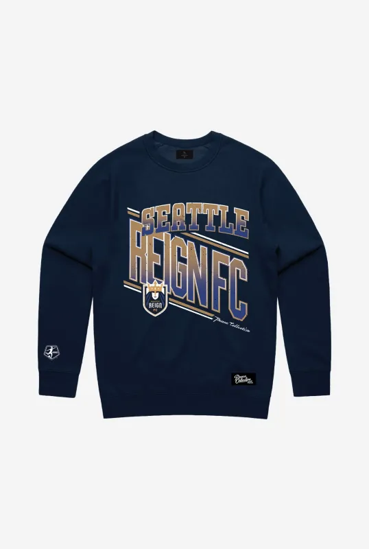 Seattle Reign FC Vintage Crewneck - Navy sold by Peace-Collective