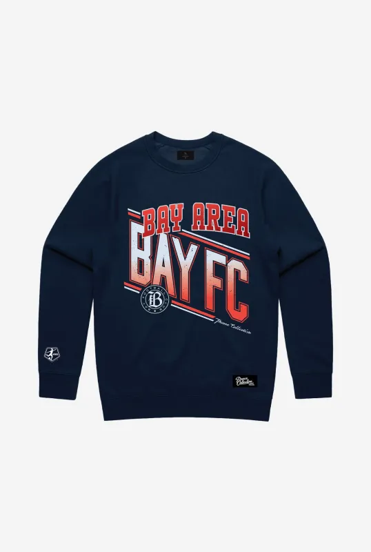 Bay FC Vintage Crewneck - Navy sold by Peace-Collective