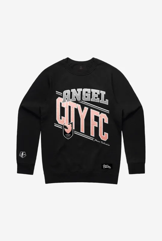 Angel City FC Vintage Crewneck - Black sold by Peace-Collective