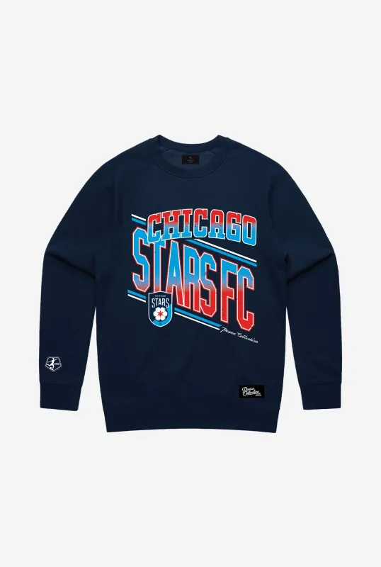 Chicago Stars FC Vintage Crewneck - Navy sold by Peace-Collective