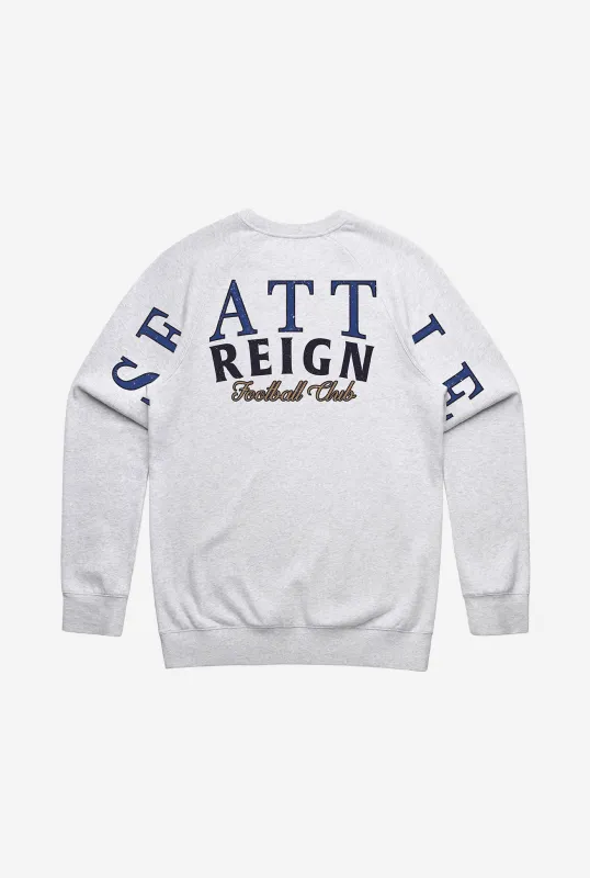 Seattle Reign FC Spirit Crewneck - Ash sold by Peace-Collective