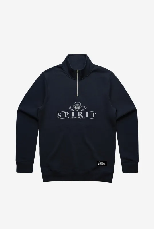 Washington Spirit Vintage Quarter Zip - Navy sold by Peace-Collective