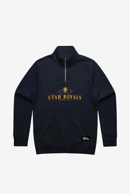 Utah Royals Vintage Quarter Zip - Navy sold by Peace-Collective
