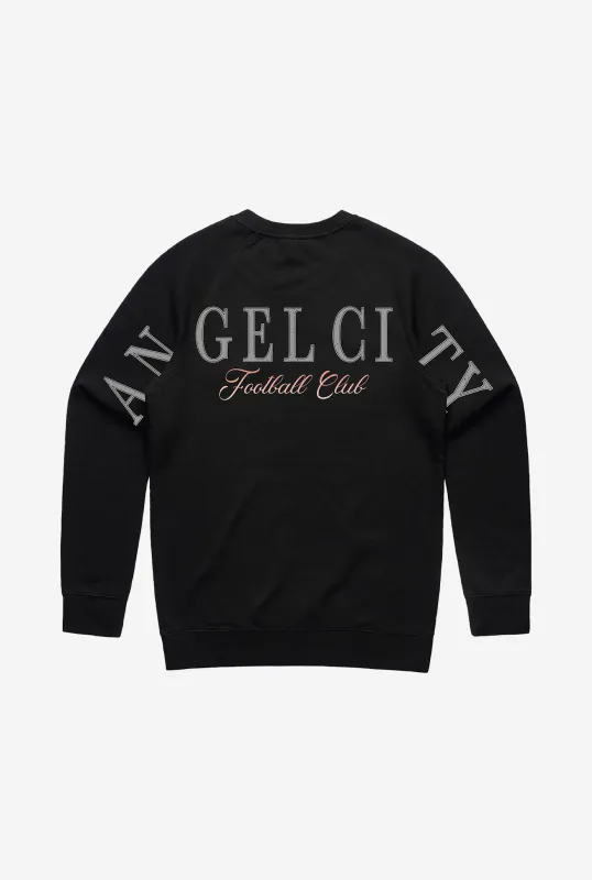 Angel City FC Spirit Crewneck - Black sold by Peace-Collective