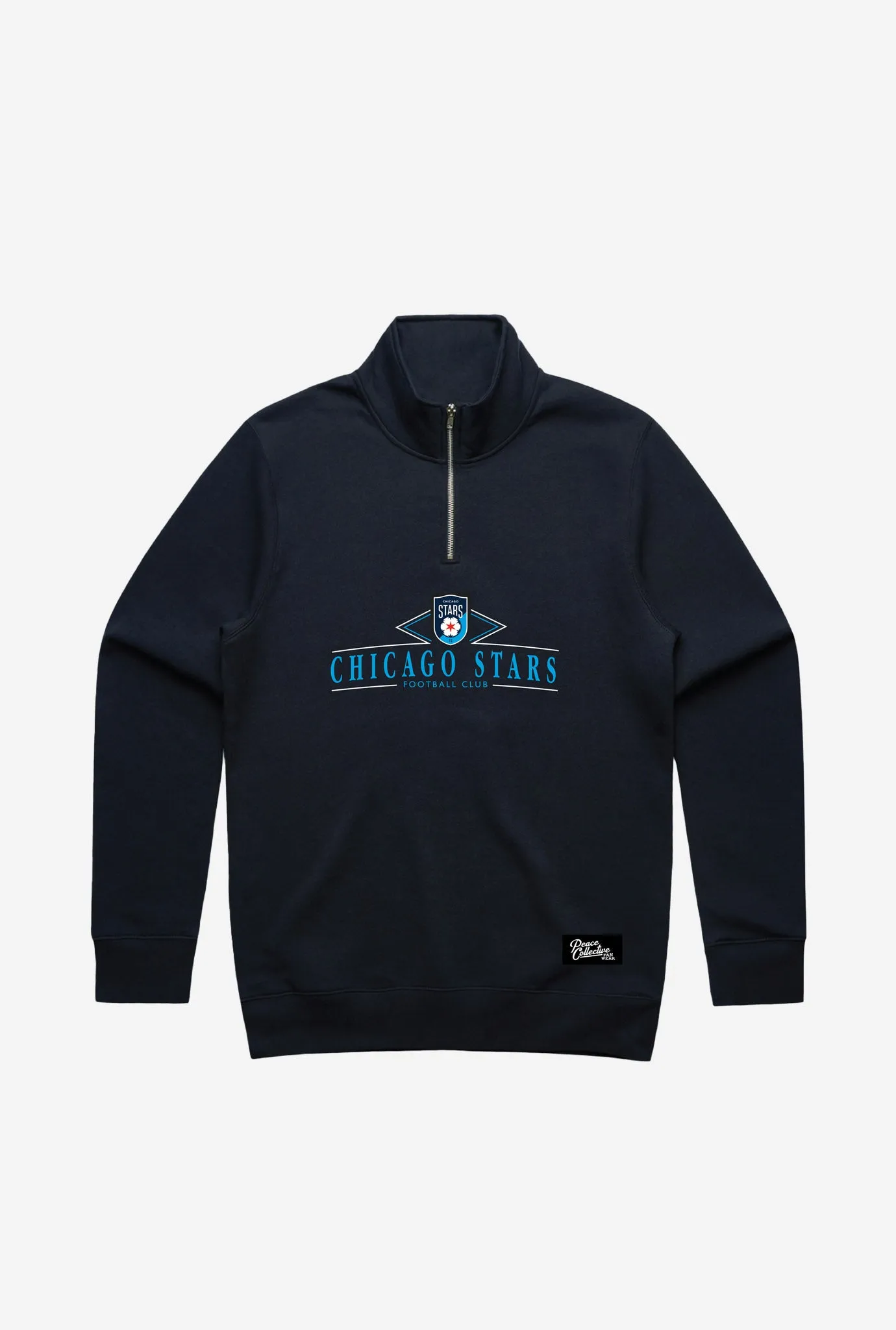 Chicago Stars FC Vintage Quarter Zip - Navy sold by Peace-Collective