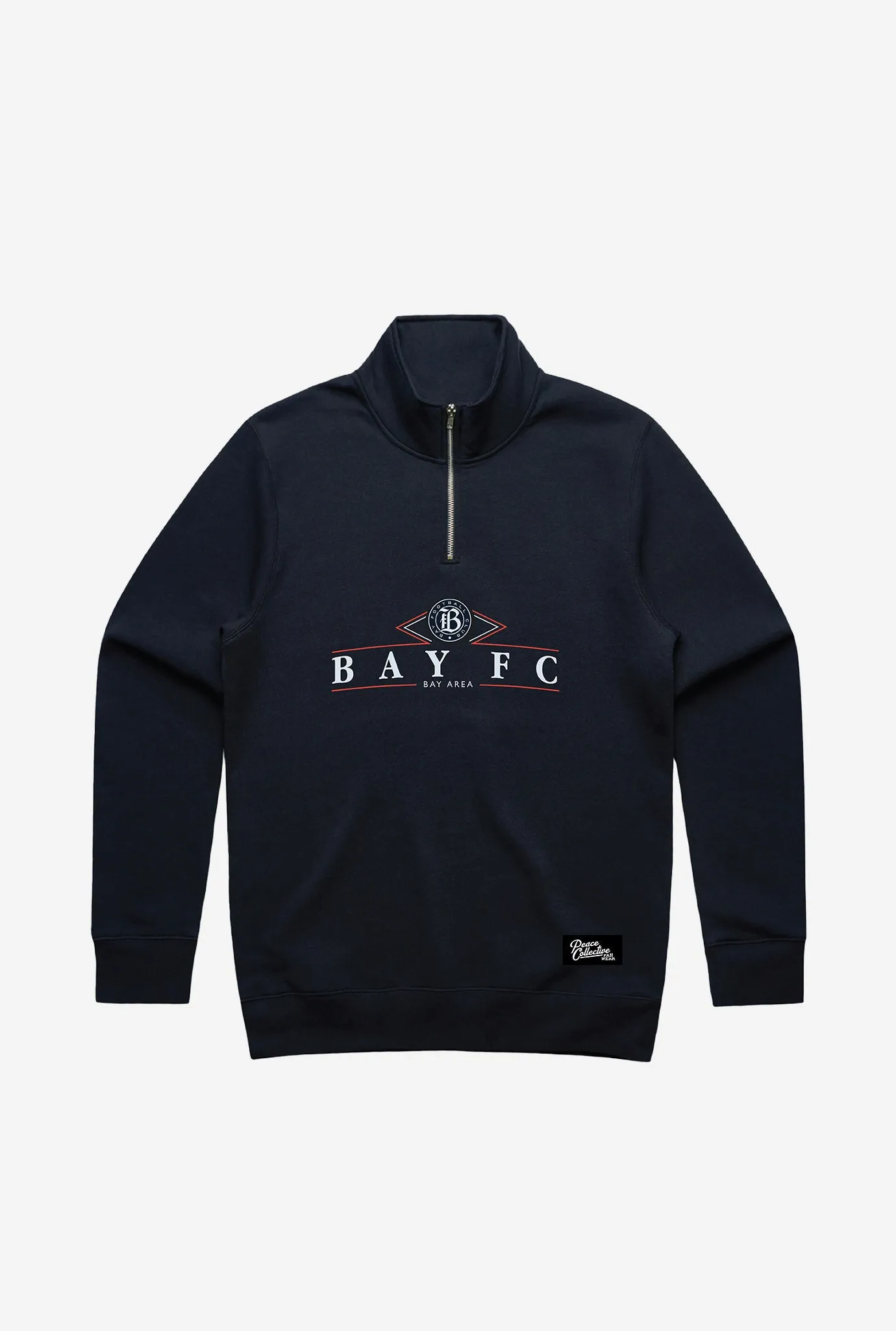 Bay FC Vintage Quarter Zip - Navy sold by Peace-Collective