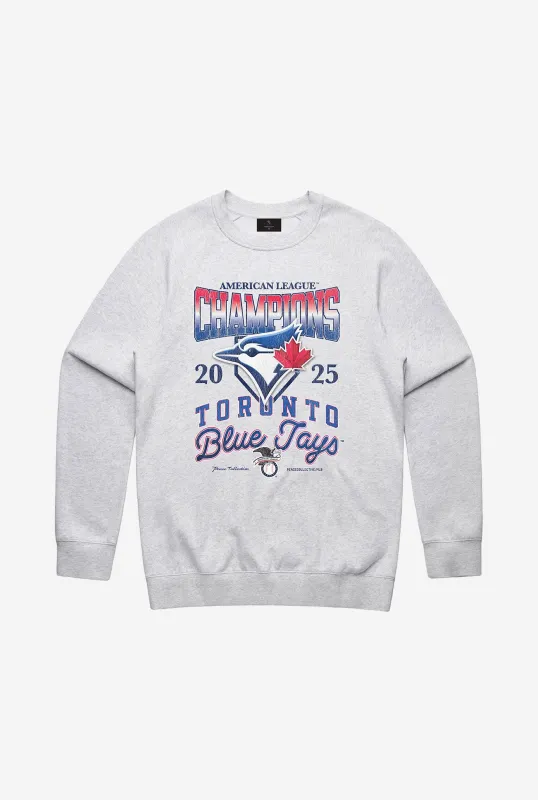 Toronto Blue Jays ALCS 2025 Champions Crewneck - Ash sold by Peace-Collective