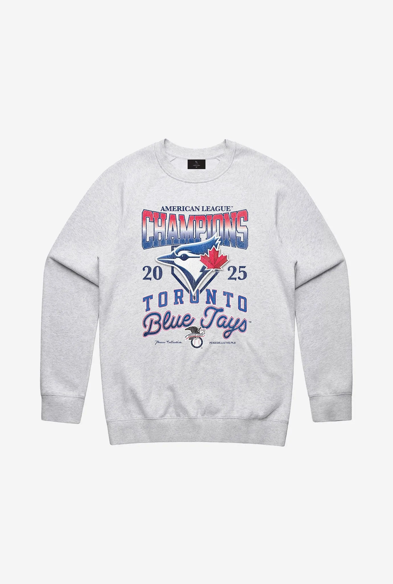 Toronto Blue Jays ALCS 2025 Champions Crewneck - Ash sold by Peace-Collective