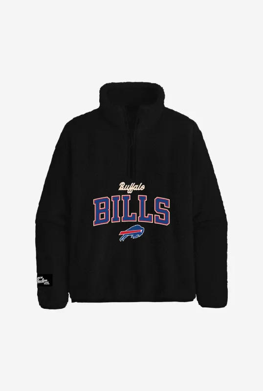 Buffalo Bills High Pile Quarter Zip - Black sold by Peace-Collective