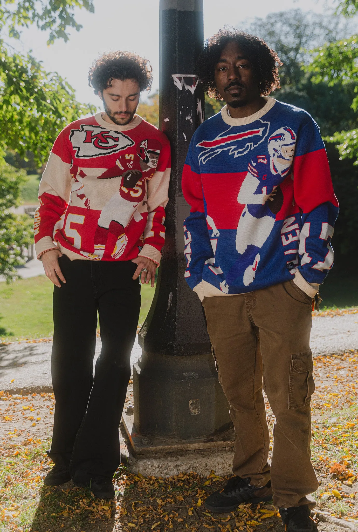 Josh Allen Knit Sweater - Royal / Ivory sold by Peace-Collective product image thumbnail 3