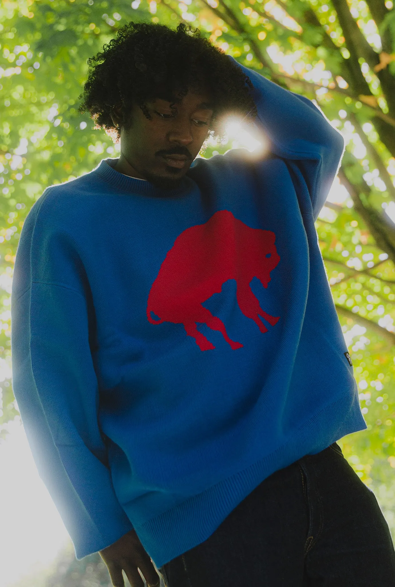 Buffalo Bills Retro Knit Sweater - Royal sold by Peace-Collective product image thumbnail 2
