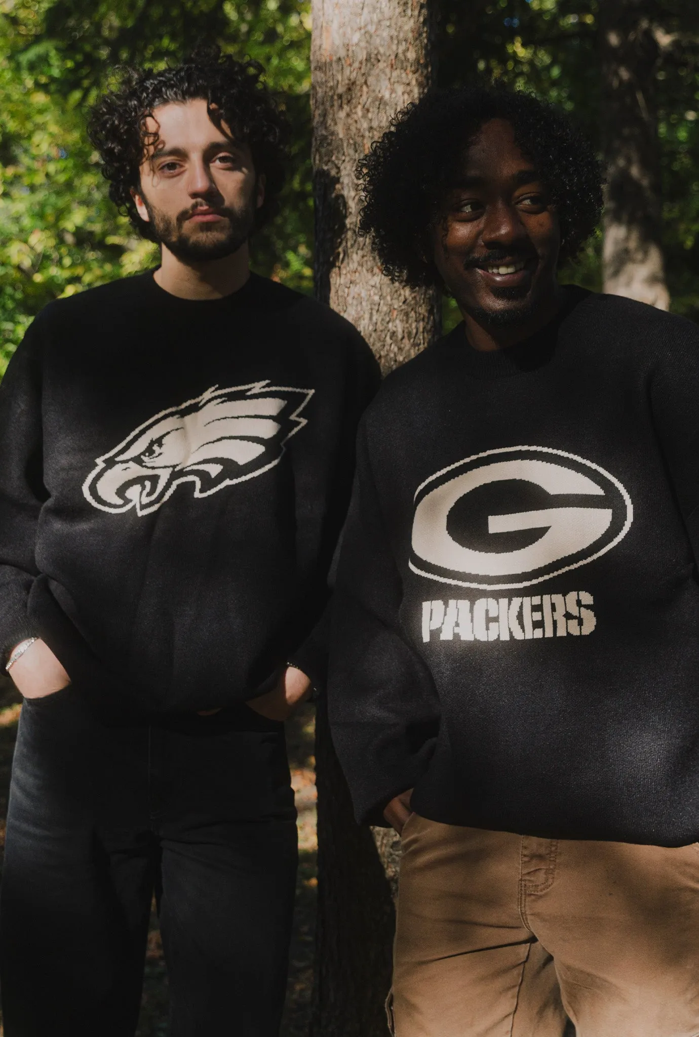 Green Bay Packers Oversized Knit Sweater - Black sold by Peace-Collective product image thumbnail 3