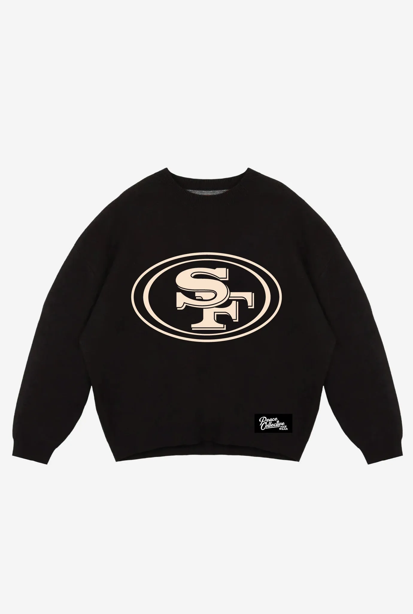 San Francisco 49ers Knit Sweater - Black sold by Peace-Collective