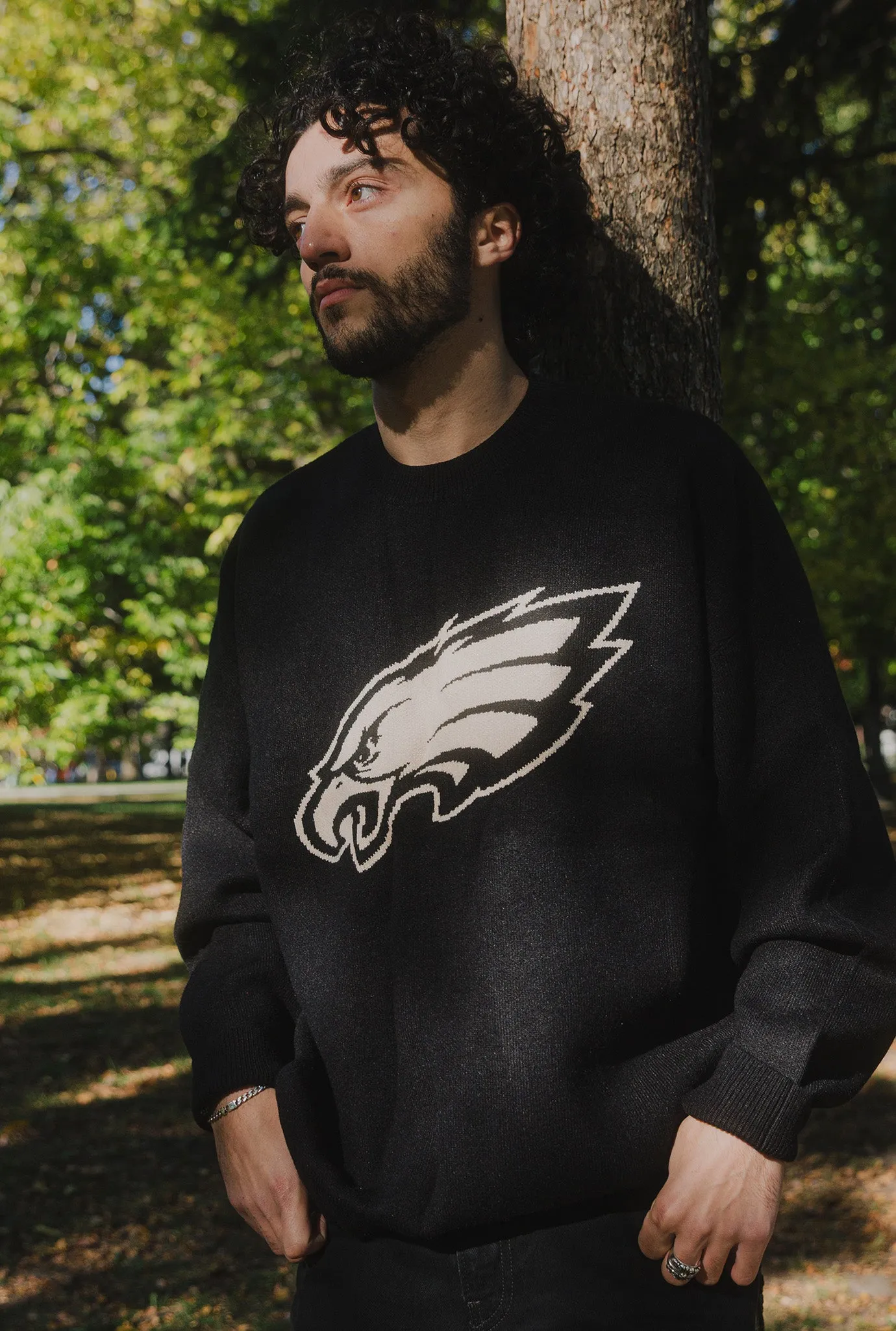 Philadelphia Eagles Knit Sweater - Black sold by Peace-Collective product image thumbnail 2