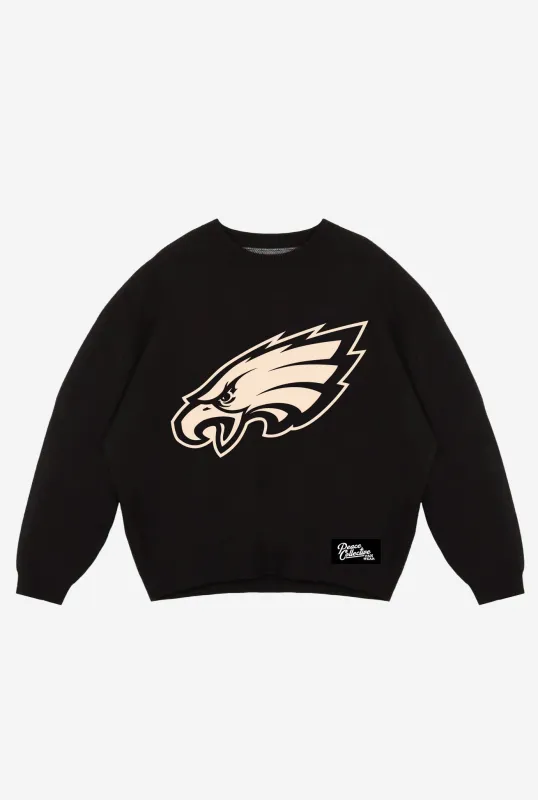 Philadelphia Eagles Knit Sweater - Black sold by Peace-Collective