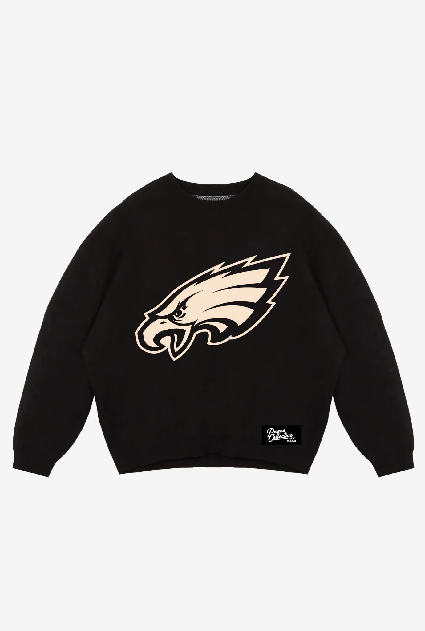 Philadelphia Eagles Knit Sweater - Black sold by Peace-Collective