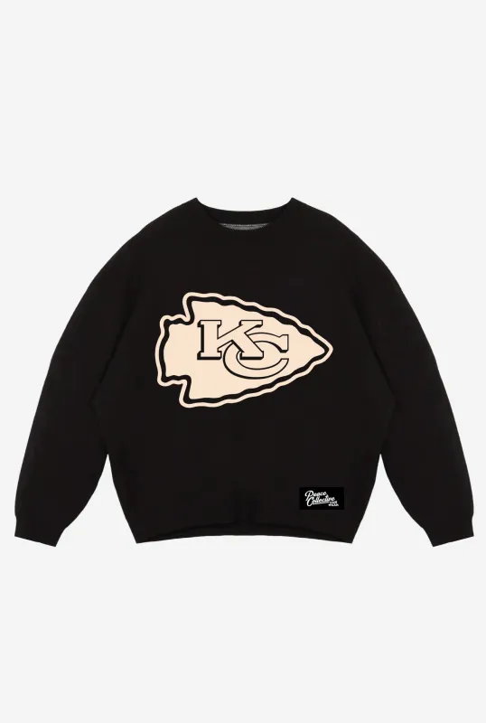 Kansas City Chiefs Knit Sweater - Black sold by Peace-Collective