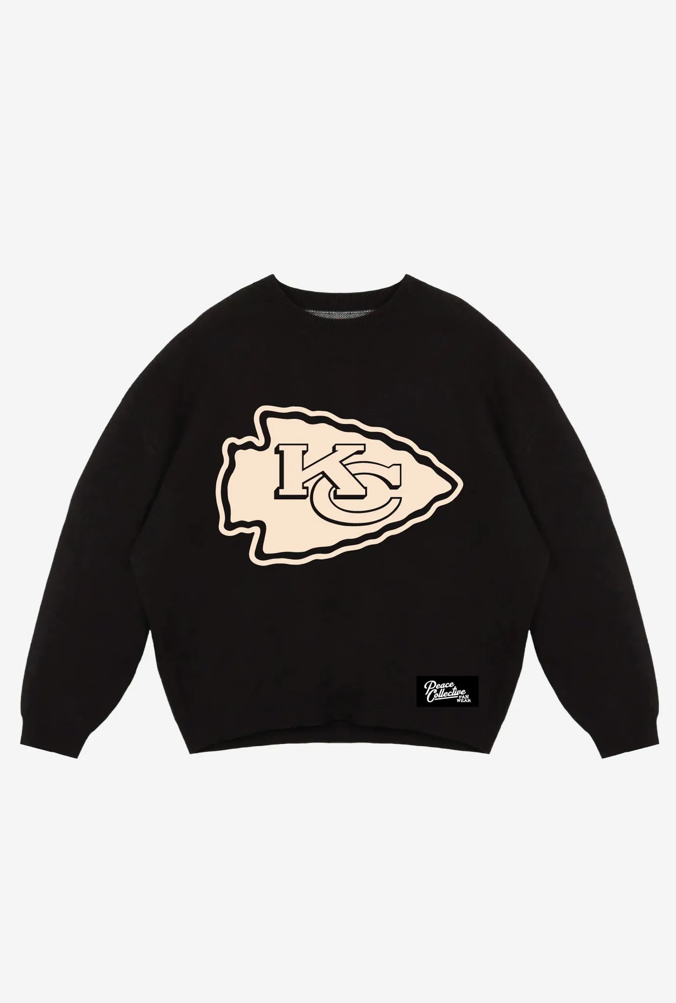 Kansas City Chiefs Knit Sweater - Black sold by Peace-Collective