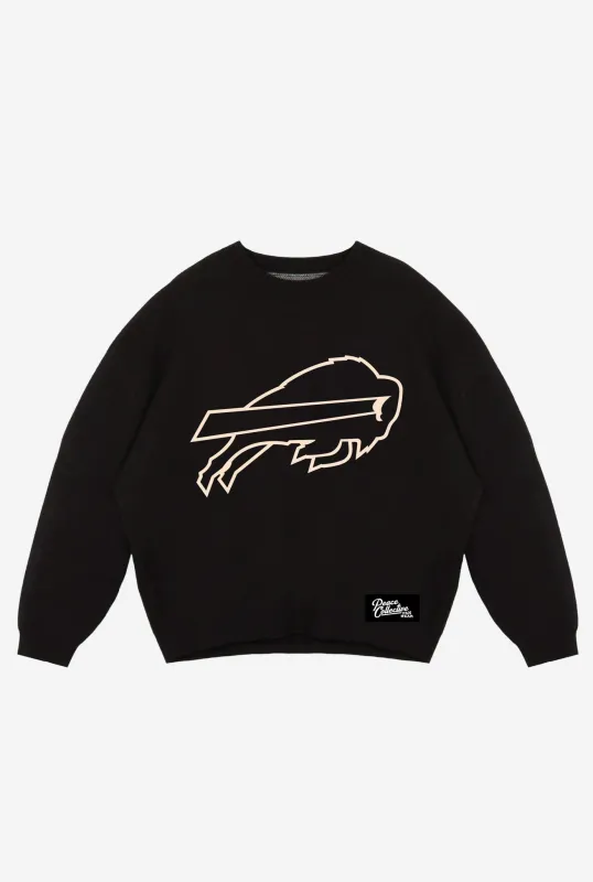 Buffalo Bills Knit Sweater - Black sold by Peace-Collective
