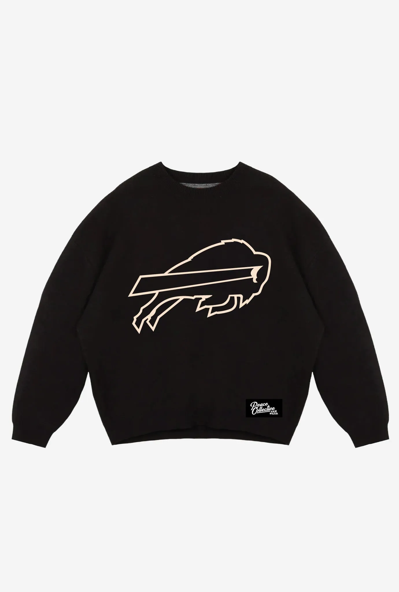 Buffalo Bills Knit Sweater - Black sold by Peace-Collective
