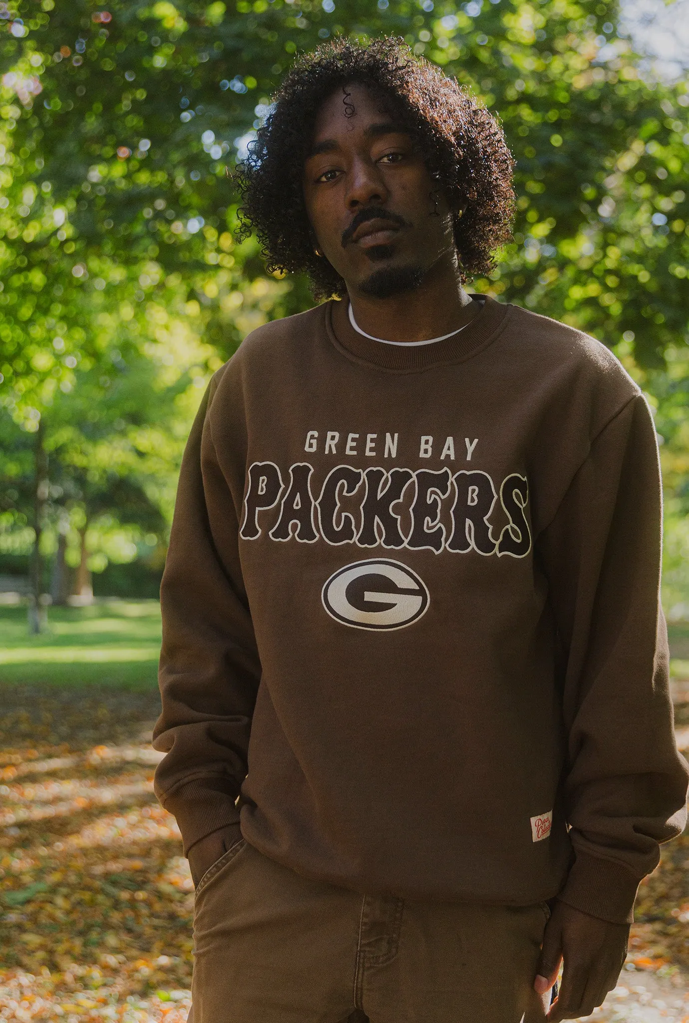 Green Bay Packers Heavyweight Crewneck - Cocoa sold by Peace-Collective product image thumbnail 2