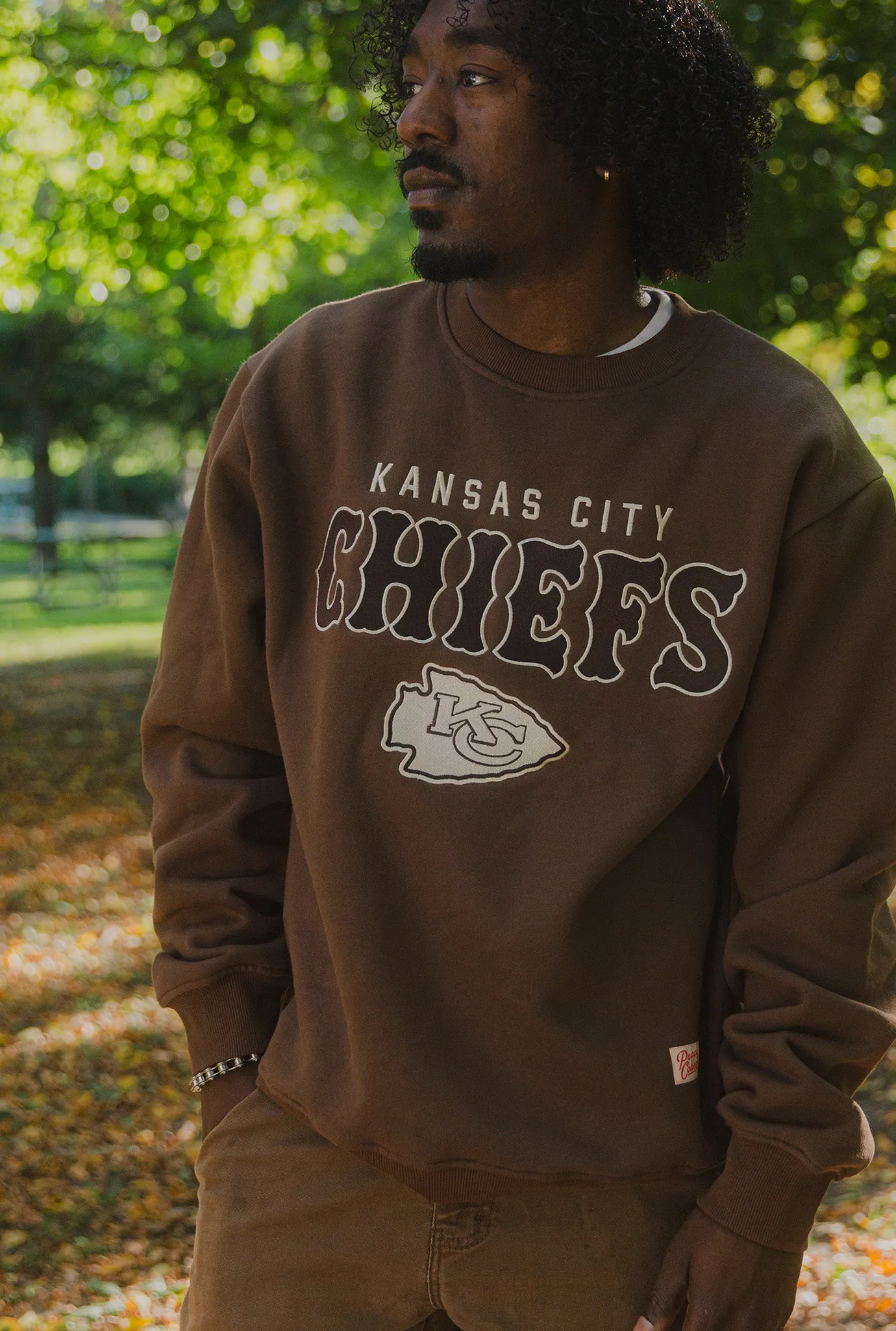 Kansas City Chiefs Heavyweight Crewneck - Cocoa sold by Peace-Collective product image thumbnail 2