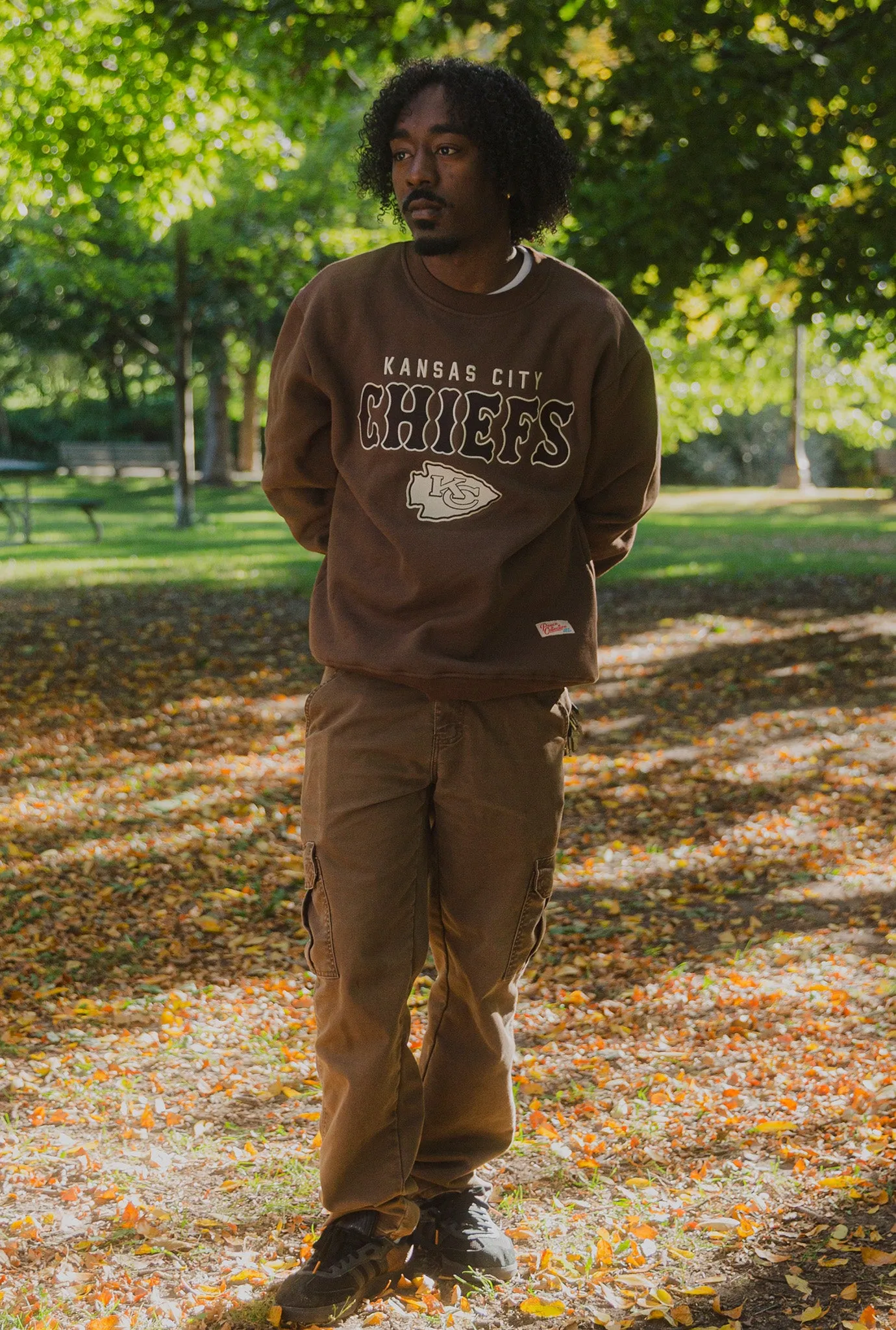 Kansas City Chiefs Heavyweight Crewneck - Cocoa sold by Peace-Collective